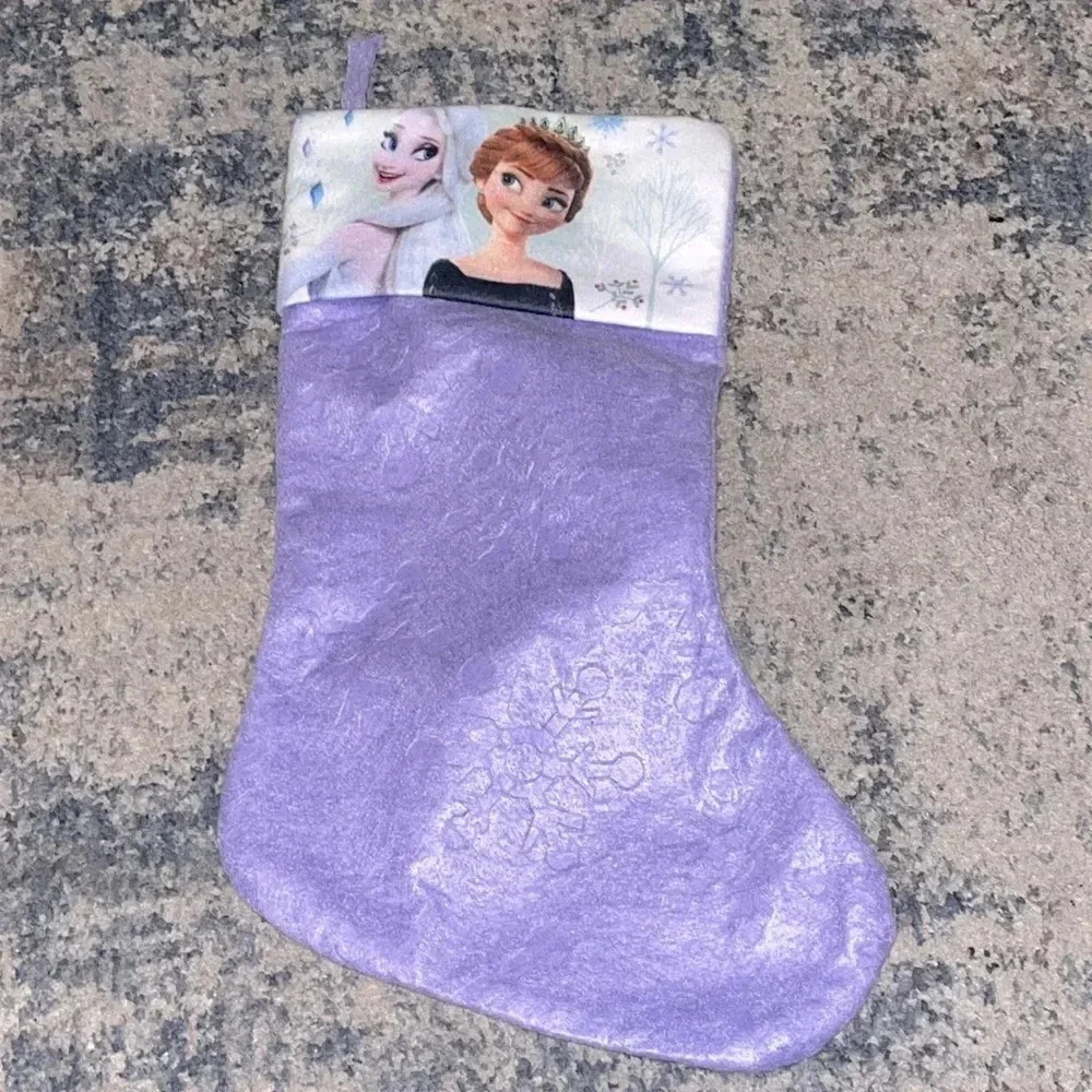 Disneys Frozen Purple Christmas Stocking